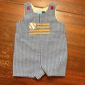 Good Lad Blue and White Checkered Bodysuit